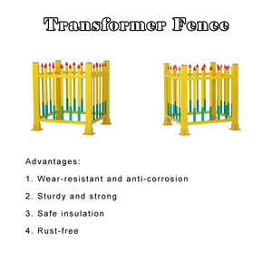 Fiberglass Transformer Fence Traffic <strong>Barrier</strong> for Power Engineering &amp; Road Applications - Product Image 4