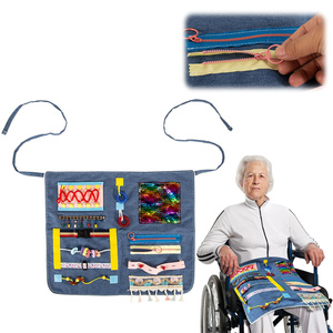 Fidget Avental para Demência Idosa Cobertor Sensorial para Pacientes com Demência Fidget Cobertor para Adultos com Demência - Product Image 1