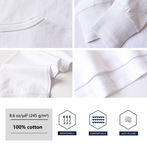 YLS秋高品質綿100% 245gsmメンズTシャツヘンリーカラーメンズカジュアル無地長袖Tシャツ卸売