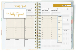 Atacado 2025 Undated Agenda Planner <span class=keywords><strong>Notebook</strong></span> Personalizado Mensal A5 Espiral Bound Journal PP Capa 12 Mês Anual Spiral Journal