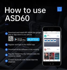 Für XTOOL ASD60 OBD2 Diagnose tool 15 Reset-Funktionen Auto programmierer für BMW Benz VW Alle Systeme 1 Jahr Garantie