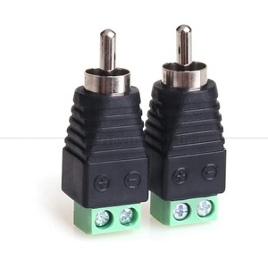 Conector RCA macho hembra a Terminal de tornillo AV Phono sin soldadura, convertidor de cable, Adaptador de Audio para altavoz - Product Image 1