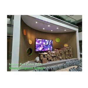 แผงป้ายติดผนังสำหรับโฆษณาวิดีโอ LED แบบเต็มจอ LCD ขนาดยักษ์3D หน้าจอ LED SDK ดิจิตอล LED ขนาด64*64 3มม. - Product Image 5