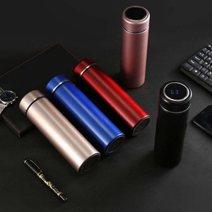 2024新设计智能16oz智能水瓶温度显示杯，带发光二极管触摸屏，带发光二极管触摸屏