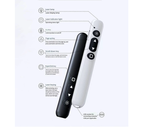 Presenter Red Laser Pointer Powerpoint PPT-Stift mit Typ C Empfänger 450nm Wellenlänge - Product Image 2