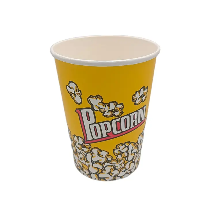 Caixas de papel descartáveis de popcorn, grandes caixas de papel personalizadas reutilizáveis