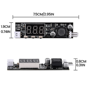 Single 12V 2A DC <strong>PWM</strong> 2-3 Wire Fan <strong>Temperature</strong> Control Speed <strong>Controller</strong> Driver Module for Chassis Computer Noise Reduction Module