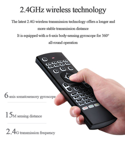 A10 Inalámbrico 2,4G Air Mouse Teclado retroiluminado Control remoto Mini Voive Flying Mouse Control remoto - Product Image 3