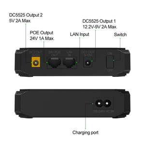 Lithium Mini UPS Uninterruptible Power Supply <strong>Input</strong> 100V- 240V <strong>Output</strong> POE 24V DC 12V 5V 9V UPS Power Bank for Wifi Router - Product Image 2