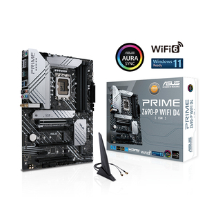 ASUS PRIME Intel Z690 P WIFI 4 * DDR5スーパーコンピューターゲーミングマザーボードATXddr5RamCpusプロセッサーPCASUSマザーボード - Product Image 1