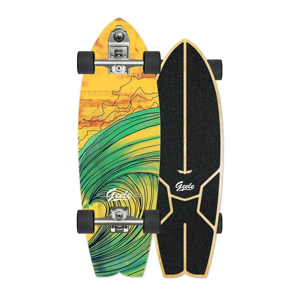 31-inch V7 tail fin model (Gold Sea Waves)
