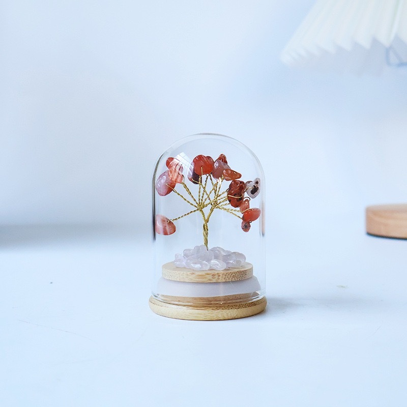 Arbre d'agate rouge