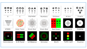 VC-3 Visuelle Testsystem Digital Vision Schärfe Diagramm Projektor für gute Qualität - Product Image 5