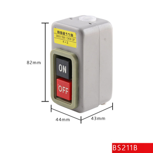 Güç tutma anahtarı üç-fazlı motor start stop düğmesi kontrol anahtarı BS211B açma-kapama anahtarı - Product Image 5