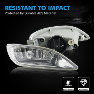 Bevinsee Pairs Front Bumper Lamp 12V <strong>55W</strong> 9006 Clear Car Driving Fog <strong>Light</strong> for Toyota Corolla CE LE 2005 2006 2007 2008 - Product Image 5