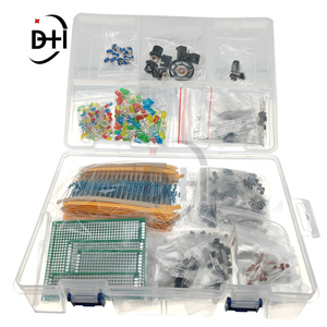 1900 Stück Elektronikkomponenten-Kit für Arduino Ultimate Edition gemeinsame Kondensatoren Widerstände T0-92 LED Transistoren Platte - Product Image 1