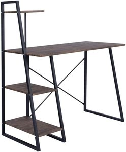 <strong>Computer</strong> Writing Desk with 3-Tier Shelf Modern Simple Study Desk Small Home Office PC Gaming Desk Laptop <strong>Notebook</strong> <strong>Table</strong> - Product Image 1