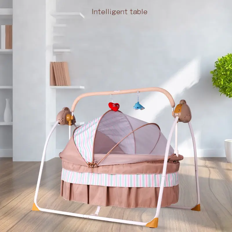 Nuovo stile intelligente lettino elettrico con musica elettrica Swing e funzione a dondolo per 0-12 mesi Baby neonate Shaker