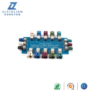 Facoaxial SMB erkek tak D kodu Z kodu konektörü PCB dayanağı koaksiyel RF konnektörleri için su geçirmez dik açı - Product Image 4