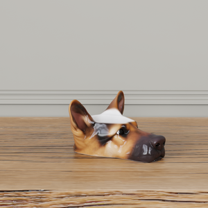 מותאם אישית גור בעל חיים מגוון חיים דמוי חרסינה גרמני, ראש כלב רועים גרמני - Product Image 6