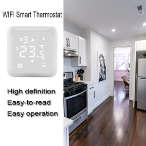 Venta al por mayor de fábrica Tuya inalámbrico WiFi termostato digital moderno controlador de temperatura de pantalla táctil para programación semanal Hotel - Product Image 3
