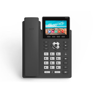 Supporta 6 linee sip schermo a colori da 3.5 pollici audio conference VOIP ip phone per ufficio aziendale - Product Image 6