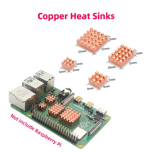 <strong>Raspberry</strong> <strong>Pi</strong> 4 Heat Sink Metal Copper Heatsink Passive Cooling Pad Heat Dissipation Radiator for <strong>Raspberry</strong> <strong>Pi</strong> 4 Model B - Product Image 6