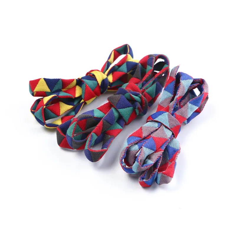 OEM personalizado colorido poliéster nylon cuerda zapato cordón plano trenzado Sudadera con capucha cuerdas cuerda
