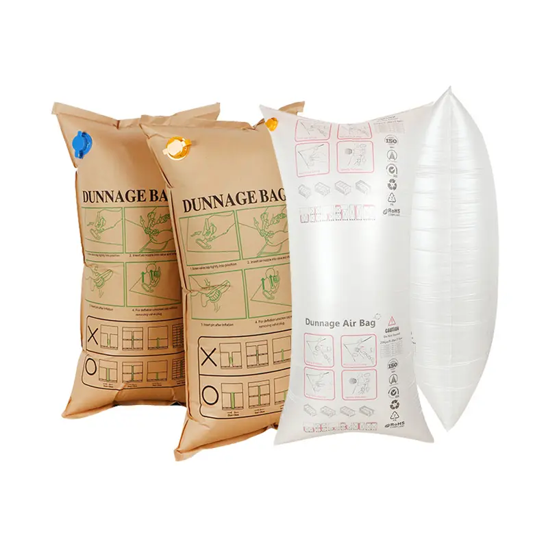 Cargo protection inflatable valves kraft paper container pp air dunnage bag