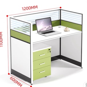 Los escritorios de oficina modulares de madera con gabinetes de almacenamiento y escritorios de computadora de estilo moderno están disponibles para venta al por mayor - Product Image 3
