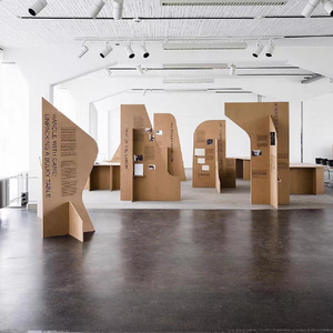 Hiện đại thân thiện với môi trường nhà máy sản xuất sóng Bảng hiển thị đứng cho siêu thị trung tâm mua sắm trưng bày màu xanh lá cây môi trường - Product Image 4