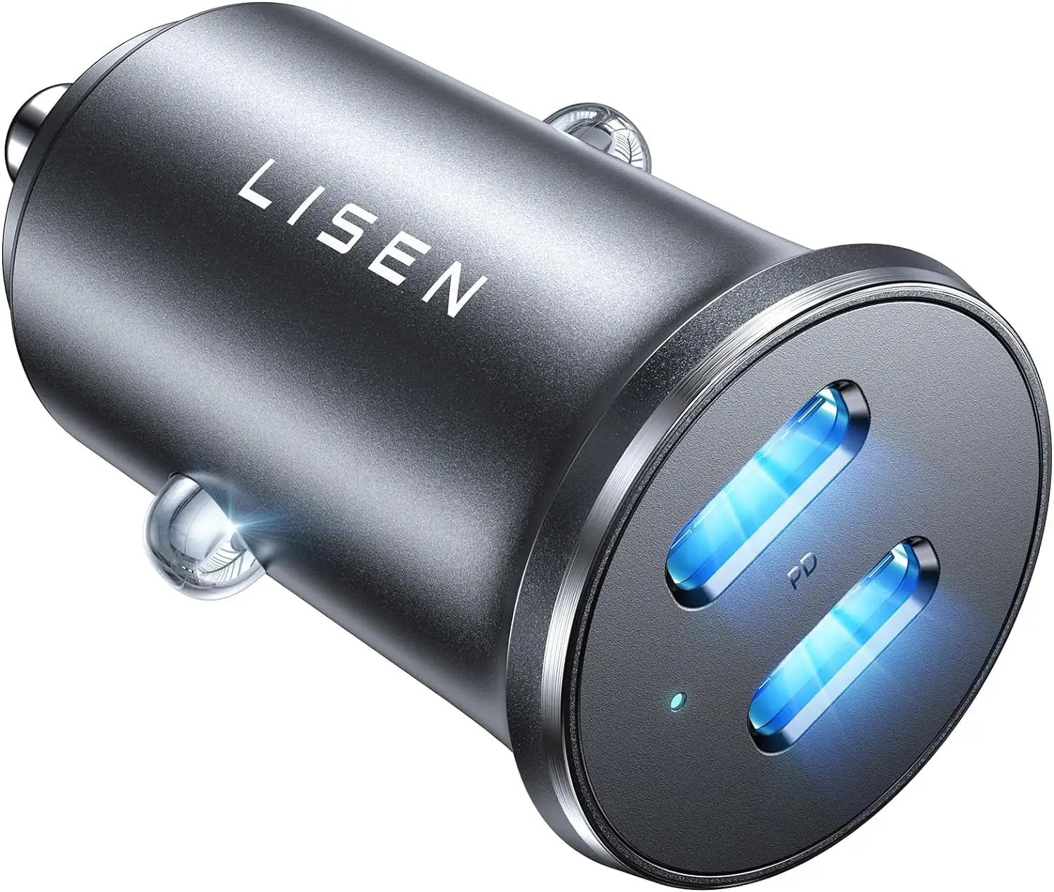 Lisen 2024 hot selling car phone charger 45W dual type c for phone