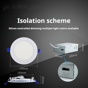 Fabrika fiyat 6 inç ince Panel AYDINLATMA kısılabilir ışık LED gömme tavan ışığı Energy enerji yıldızı - Product Image 4