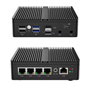 CAUXUNIPC In-tel N100/N150 Pc Mini <strong>Computer</strong> Router 4*LAN 4*I266 <strong>2</strong>.5G Ethernet 4*USB DDR5 M.<strong>2</strong> Fanless Mini Pc Firewall Server - Product Image 5