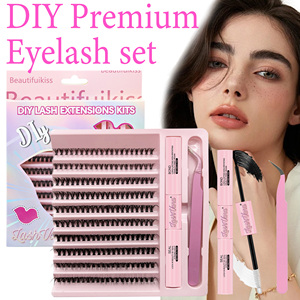 ขายส่งปรับแต่งDiyคลัสเตอร์ขนตาฉลากส่วนตัวC D Curlส่วนPre-CutชุดขนตาDIYคลัสเตอร์ขนตา - Product Image 5