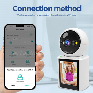 Ucuz akıllı wifi kamera kablosuz olarak insansı izleme 2.8 inç ekran bulut depolama pet kamera çağırır - Product Image 5
