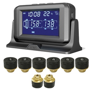 Tpms bán xe tải 6-24 cảm biến bánh xe kỹ thuật số không dây thời gian thực xe tải giám sát áp suất lốp hệ thống với Bên ngoài/Cảm biến nội bộ - Product Image 5
