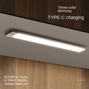 How lighting Ultra dünne Innen beleuchtung 5V USB Küchen schrank Kleider schrank Wiederauf ladbare Schrank lampe LED Bewegungs <span class=keywords><strong>sensor</strong></span> Nachtlicht