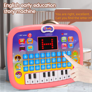 Jumon English Learning <strong>Machine</strong> Toy Tablet <strong>Computer</strong> Baby Laptop Toy Educational Toys Kids Learning With Led Screen - Product Image 4