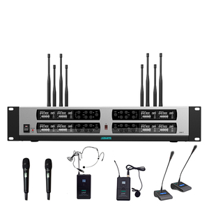 8-канальный PLL истинное разнообразие uhf Беспроводная Конференц-микрофонная система - Product Image 5