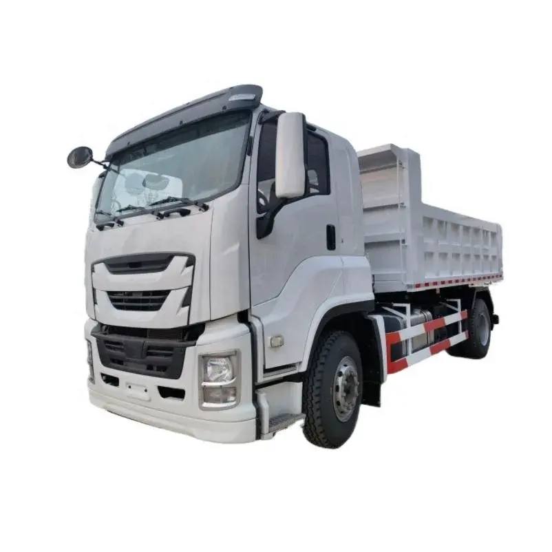 QINGLING ISUZU GIGA VC61 4X2 รถบรรทุกดั๊มพ์เบรกอากาศ 20 ตันรถบรรทุกรถดั๊มพ์ใช้รถบรรทุกจีนกล้อง 12 Fast JMC รถตู้อัตโนมัติ