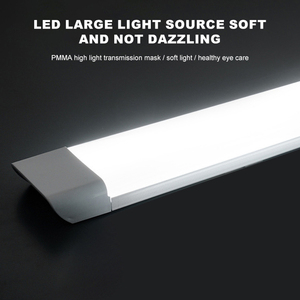 หลอดไฟ LED แบบเส้นตรงขนาด30W 60W 80W ติดตั้งบนเพดานโคมไฟทำให้บริสุทธิ์120cm - Product Image 3
