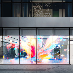 P6 interno flessibile trasparente HD schermo di visualizzazione a LED per la pubblicità di vetrine ad alta risoluzione LED pellicola trasparente Display - Product Image 2