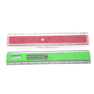 8桁のディスプレイ計算機を備えた多機能定規 - Product Image 1