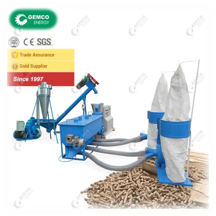 Yaygın kullanılan verimlilik saman talaş ahşap kahve kabuğu çim ayçiçeği yapmak için fıstık kabuğu pelet makinesi, çiftlik atıkları