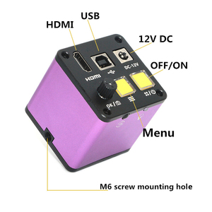 16MP 1080P HD USB电子显微镜摄像机 + 10X 180X C卡口镜头变焦 + 52 Led环灯显微镜 + 手臂支撑 - Product Image 5