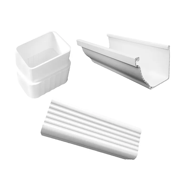 Housing Construction Roof Drainage System Downpipe Rain Gutter accessories Pvc Downspout