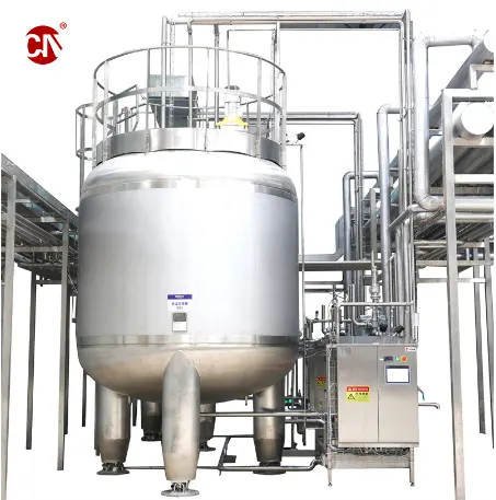 Tanques de almacenamiento asépticos de agua/jugo/leche de 500L para sistema de tratamiento de agua Tanque vertical de acero inoxidable