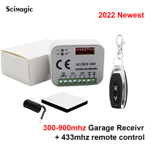 RX-マルチマルチ周波数受信機300-868mhz AC/DC9-30Vガレージドアリモートコントロール受信機433mhzローリングコーディングに適しています - Product Image 4