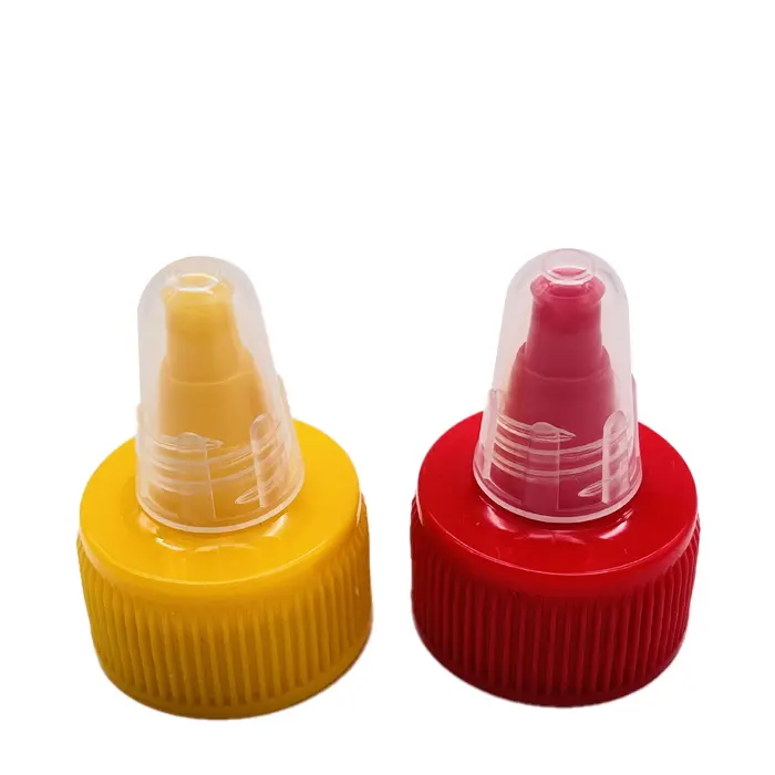 Di plastica della caramella push pull cap per marmellata becco copertura della bottiglia per l'imballaggio cosmetico